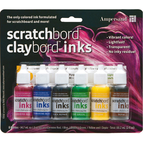 Ampersand - Scratchbord Ink Set of 6