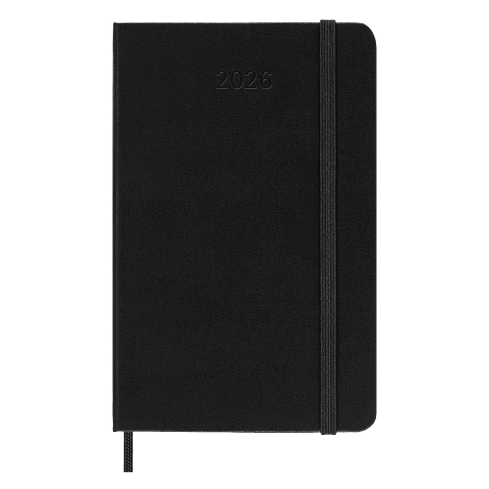 Moleskine 2026 Daily 12-Month Planner - Black Hardcover Large