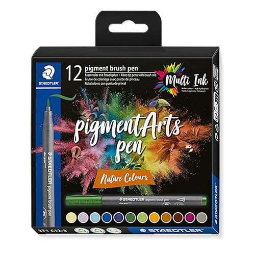 Staedtler Pigma Brush Pen - Nature 12-Pack