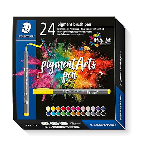 Staedtler Pigment Brush Pen - Basic 24-Pack