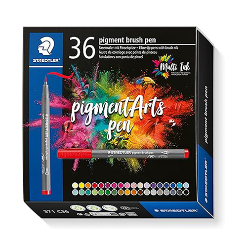Staedtler Pigment Brush Pen - Basic 36-Pack