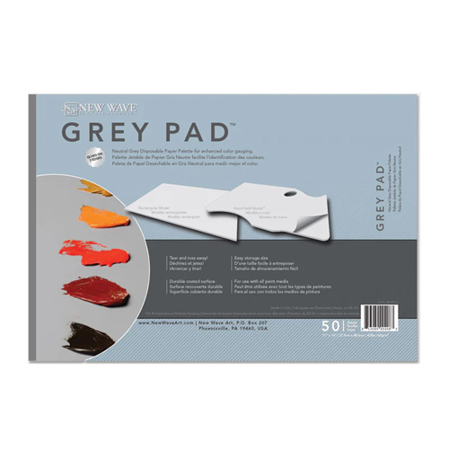 New Wave Artist Palette - Grey Pad, 11" x 16", 50 sheets