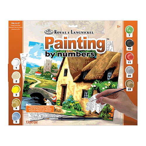 Royal & Langnickel Paint By Number Adult - Cottage on the River - Large