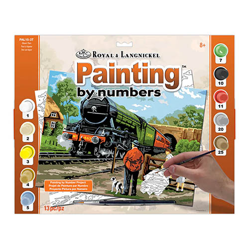 Royal & Langnickel Paint By Number Adult - Steam Train - Large