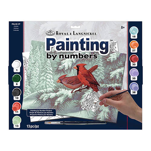 Royal & Langnickel Paint By Number Adult - Cardinals - Large