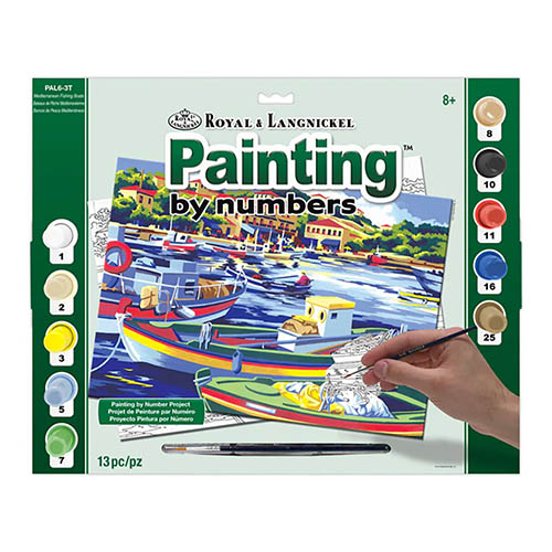 Royal & Langnickel Paint By Number Adult - Mediterranean Fishing Boats - Large