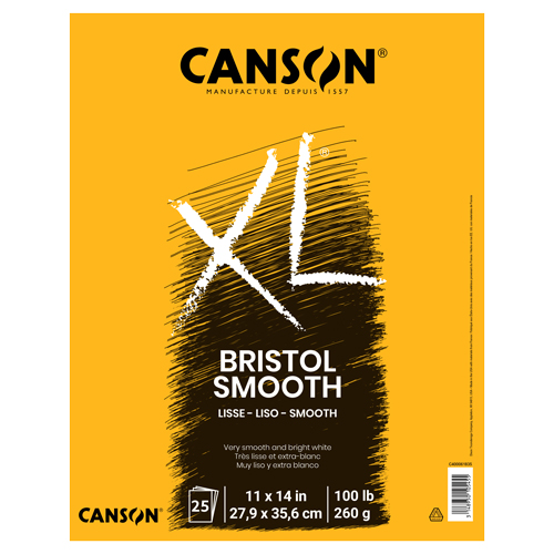 Canson XL Bristol Smooth Pad - 11" x 14"