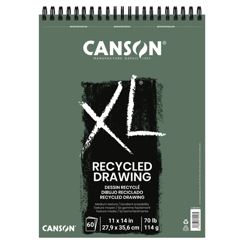 Canson XL Recycled Drawing Pad - 60 Sheets - 11" x 14"