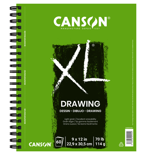 Canson XL Drawing Pad - 60 Sheets - 9" x 12"