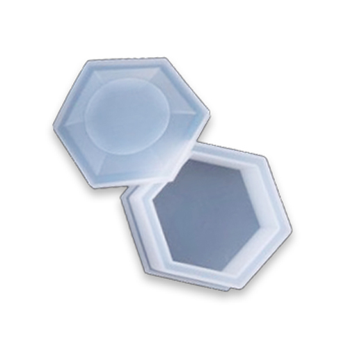 Fleur Silicone Resin Mould  Hexagonal Box