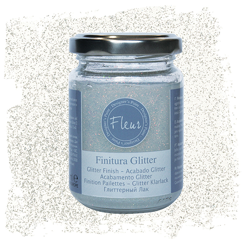 Fleur Glitter Finish - Silver Glam - 130 ml 