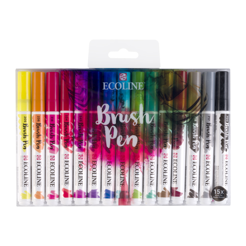 Talens Ecoline Brush Pen - Set of 15