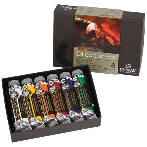 Rembrandt Artists' Oil Paints - Starter Set of 6 x 15mL 