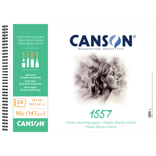 Canson Artist Series Cream Drawing Pad - 18" x 24", 24 Sheets