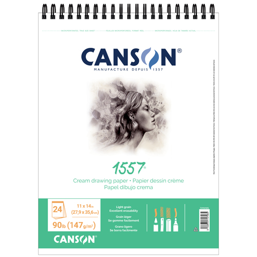 Canson Artist Series Cream Drawing Pad - 11" x 14", 24 Sheets