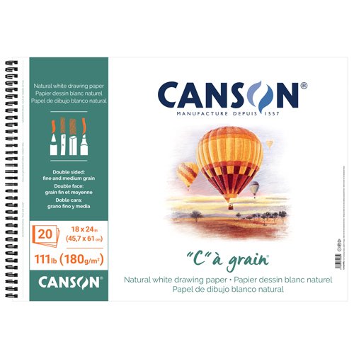 Canson "C" &agrave; Grain - Drawing Pad - 18" x 24", 20 Sheets