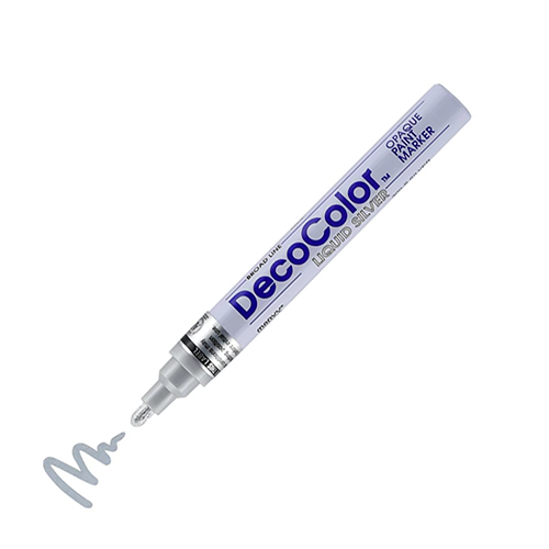 Marvy Uchida DECOCOLOR&reg; Paint Marker Broad - Metallic Silver