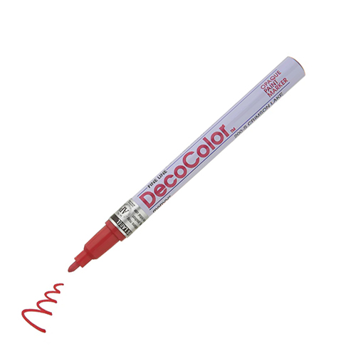 Marvy Uchida DECOCOLOR&reg; Paint Marker Fine - Crimson Lake