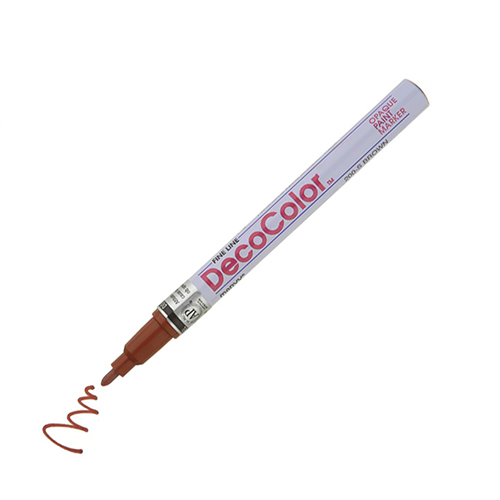 Marvy Uchida DECOCOLOR&reg; Paint Marker Fine - Brown