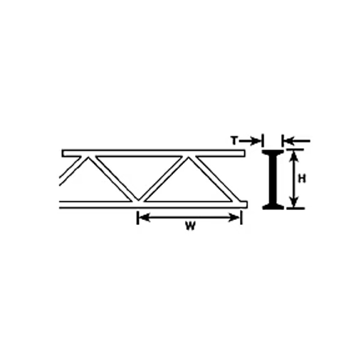 Plastruct Styrene Truss - 1" - Pack of 2