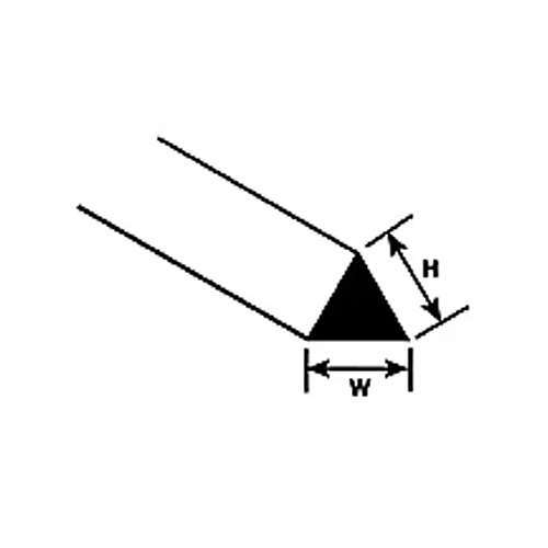 Plastruct .060 Triangular Styrene Rod - Pack of 10