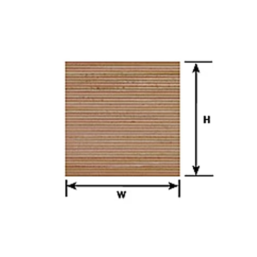  Plastruct Wood Plank Sheet 0.39" - Pack of 2