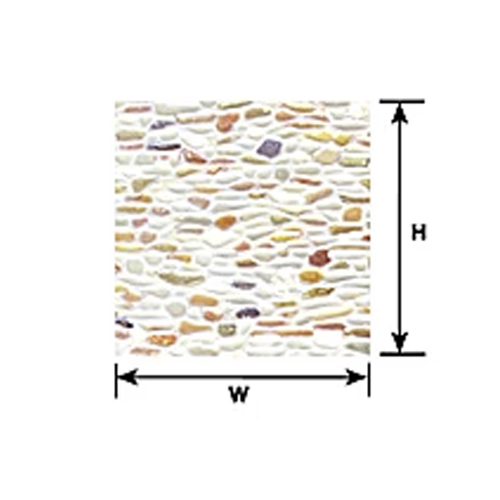 Plastruct Field Stone Sheet HO Scale - Pack of 2