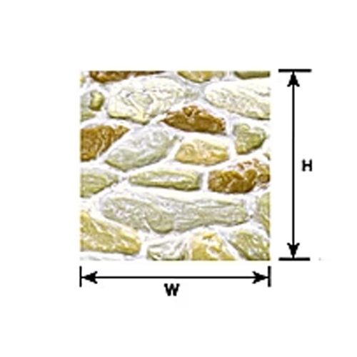 Plastruct Field Stone Sheet G Scale - Pack of 2