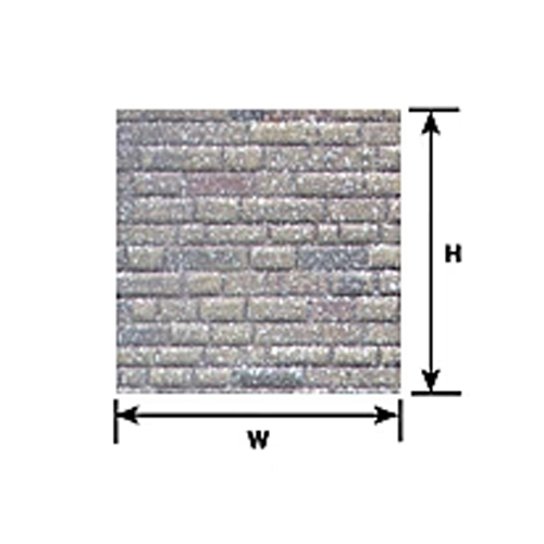Plastruct Dressed Stone/Block Sheet O Scale - Pack of 2