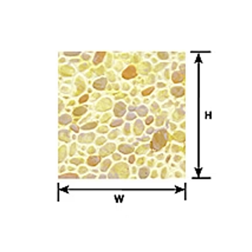 Plastruct Random Polished Stone Sheet O Scale - Pack of 2