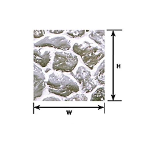 Plastruct Round Field Stone Sheet 1:12 Scale - Pack of 2