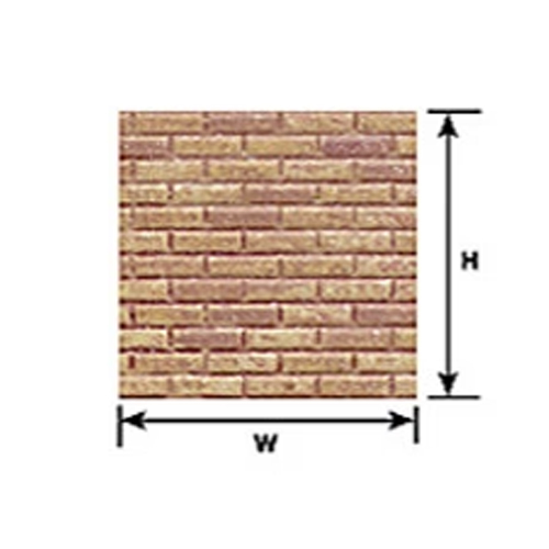 Plastruct Brick Sheet G Scale - Pack of 2