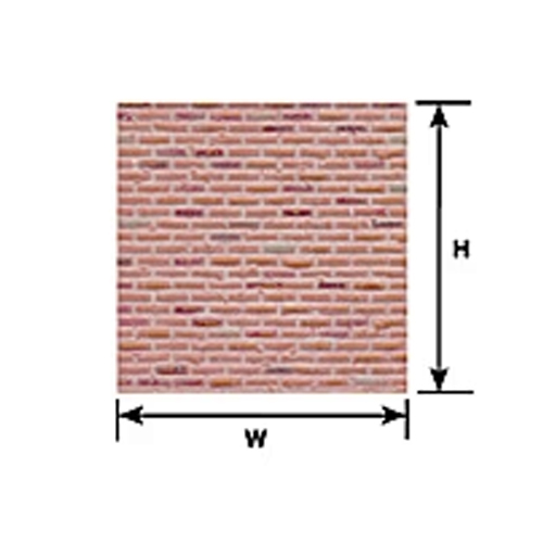 Plastruct Rough Brick Sheet O Scale - Pack of 2