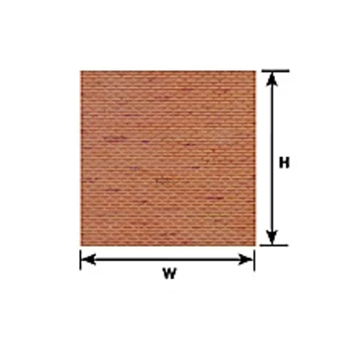 Plastruct Brick Sheet TT Scale - Pack of 2