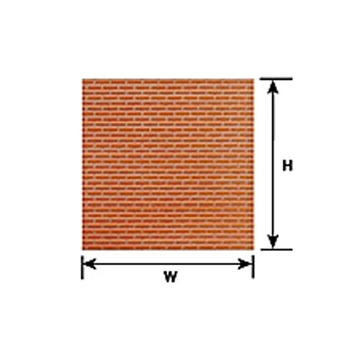 Plastruct Brick Sheet HO Scale - Pack of 2