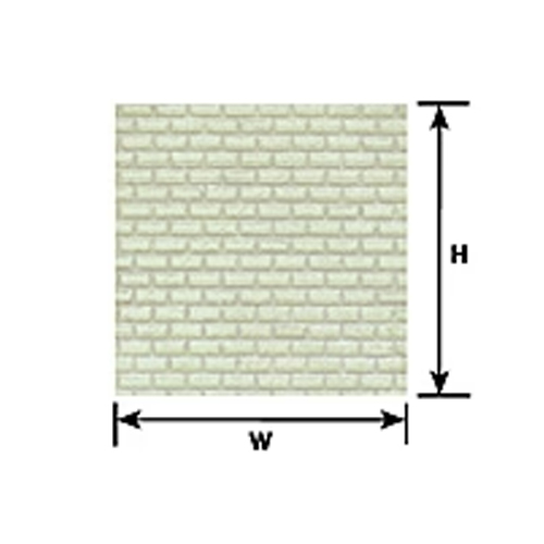Plastruct Cement Block Sheet HO Scale - Pack of 2