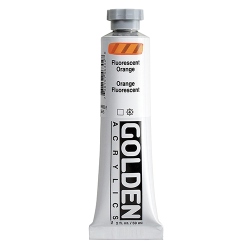 Golden Heavy Body Acrylic � Fluorescent Orange 2oz