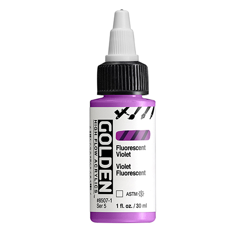 Golden High Flow Acrylic 30ml � Fluorescent Violet