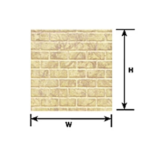 Plastruct Cement Block Sheet O Scale - Pack of 2