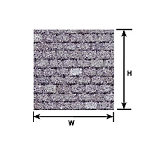 Plastruct Ashphalt Shingle Roof Sheet O Scale - Pack of 2