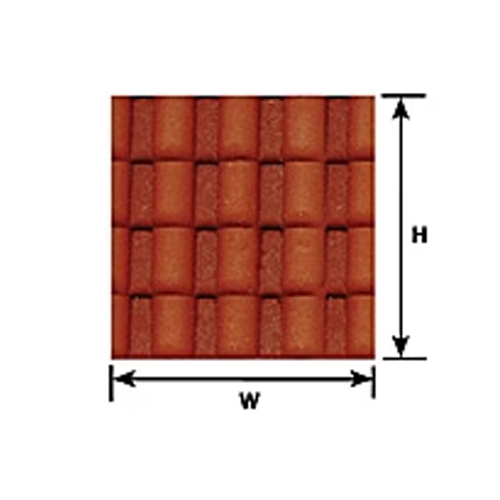 Plastruct Spanish Tile Sheet G Scale - Pack of 2