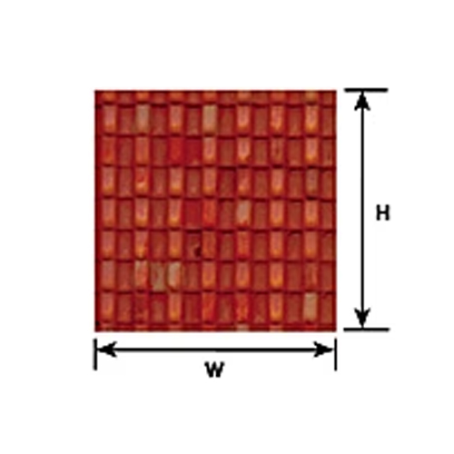 Plastruct Spanish Tile Sheet O Scale - Pack of 2