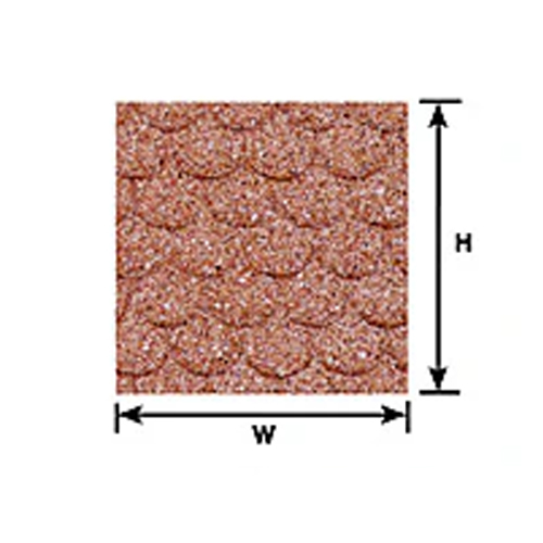 Plastruct Scalloped Edge Tile Roof Sheet G Scale - Pack of 2