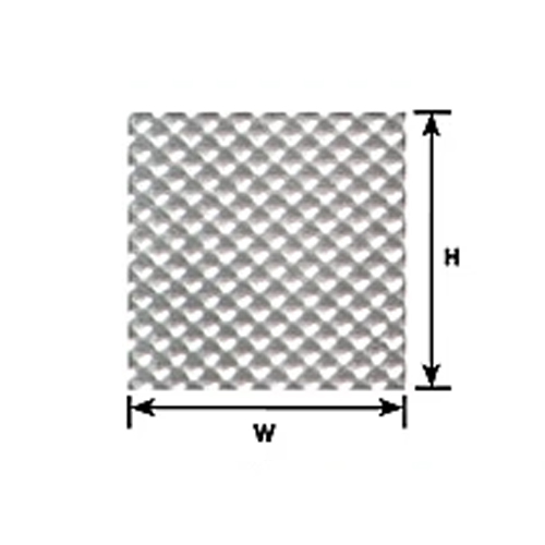 Plastruct Checker Plate Sheet HO Scale - Pack of 2