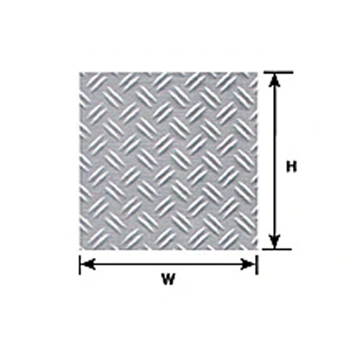 Plastruct Double Diamond Plate Sheet 1:16 Scale - Pack of 2