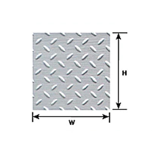 Plastruct Diamond Plate Sheet 1:16 Scale - Pack of 2