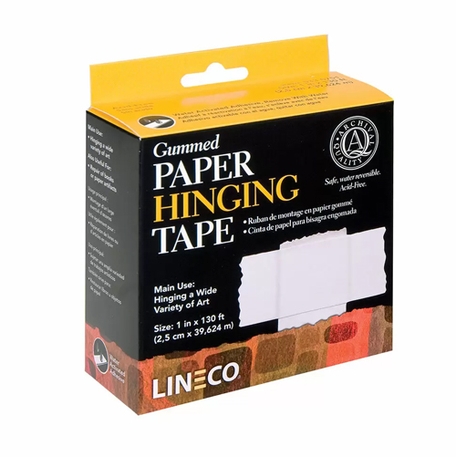 Lineco Paper Hinging Tape - Gummed, 1� x 130� White