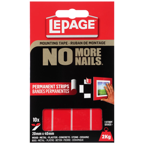 LePage No More Nails Mounting Strips - Permanent