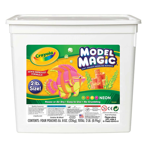 Crayola Model Magic Resealable Set - Neon, 32oz