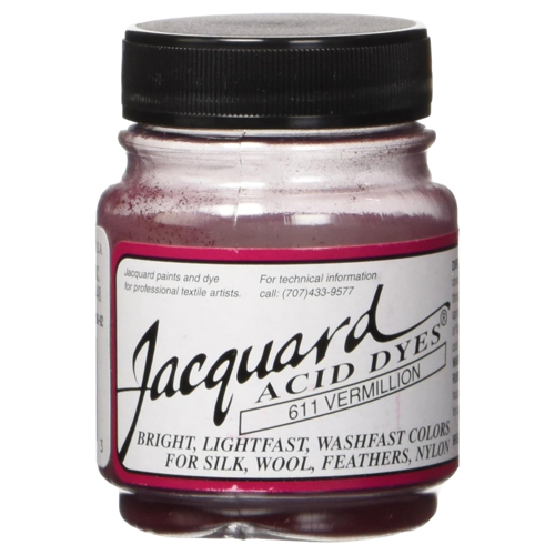Jacquard Acid Dye - Vermillion, 0.5 oz